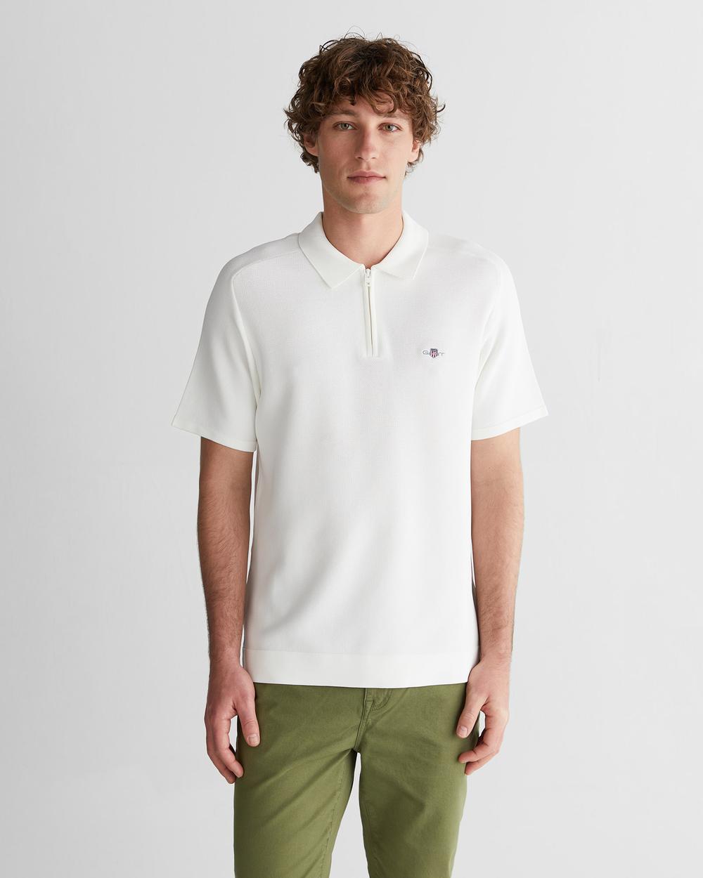 GANT Zip Polo T-Shirt